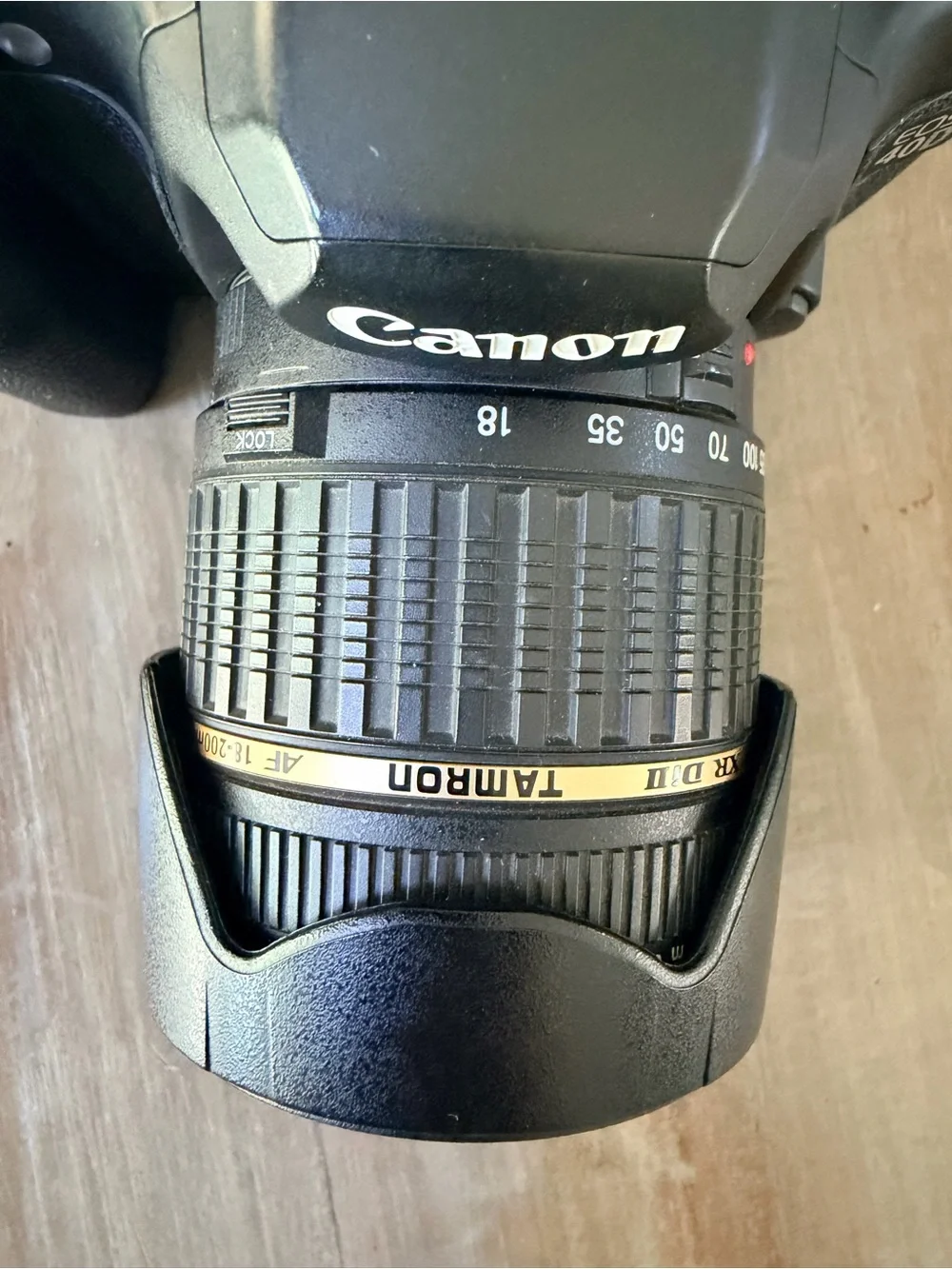 Canon EOS 40D DSLR with Tamron AF 18-200